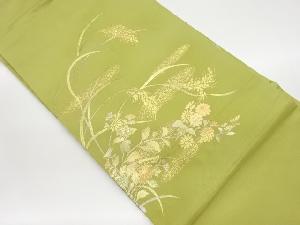 金彩螺鈿麦に菊模様名古屋帯